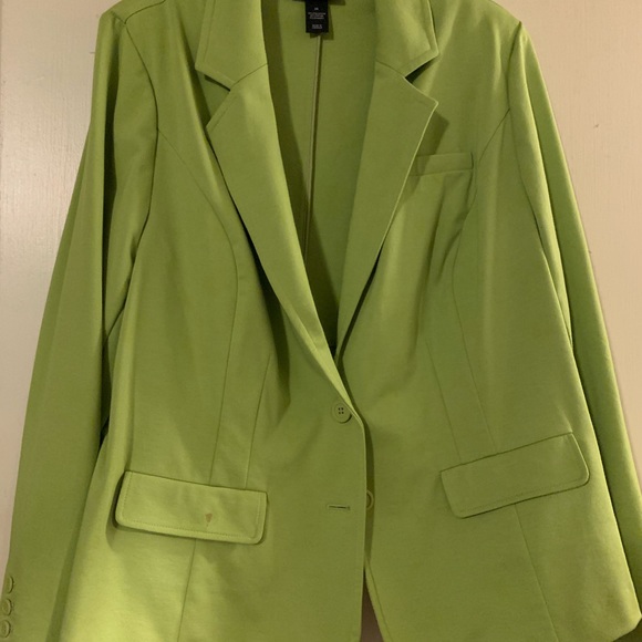 Lane Bryant Jackets & Coats Lane Bryant Lime Green Blazer Size 26